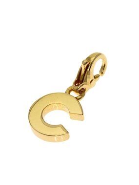 Chanel C Charm Pendant 18K Yellow Gold